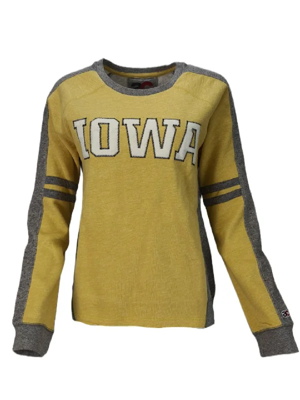 AMERICAN COLLEGIATE Women's Yellow Iowa Sweatshirt #IOW801 Small NWT Graphic Hoodie Design Print AMERICAN COLLEGIATE Women's Yellow Iowa Sweatshirt #IOW801 Small NWT Graphic Hoodie Design Print