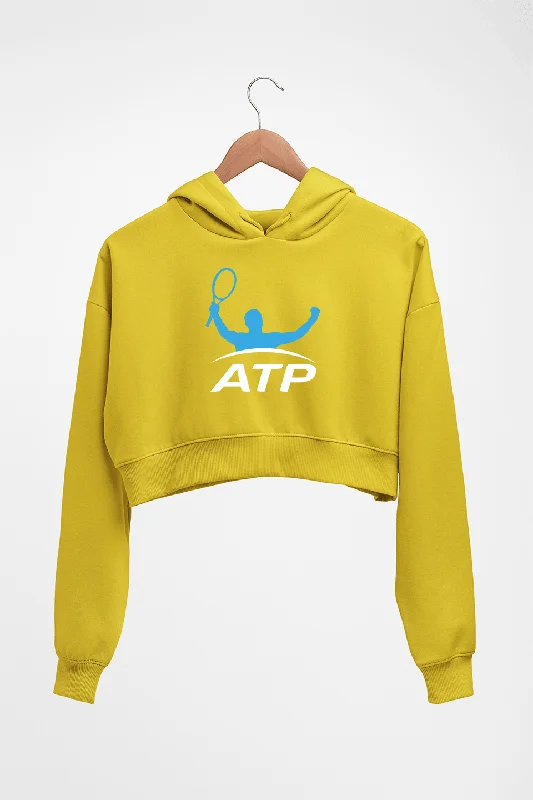 ATP Crop HOODIE FOR WOMEN Hoodie with Hem Ribbing Snug Secure