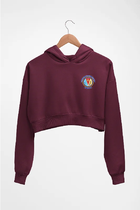 bits pilani Crop HOODIE FOR WOMEN Hoodie with Set-In Sleeves Structured Classic