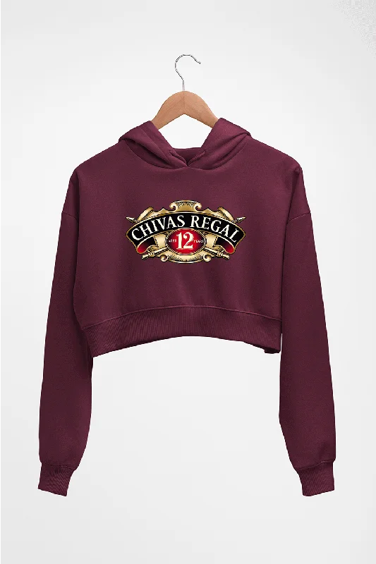 chivas rega Crop HOODIE FOR WOMEN Hoodie with Batwing Sleeves Loose Dramatic