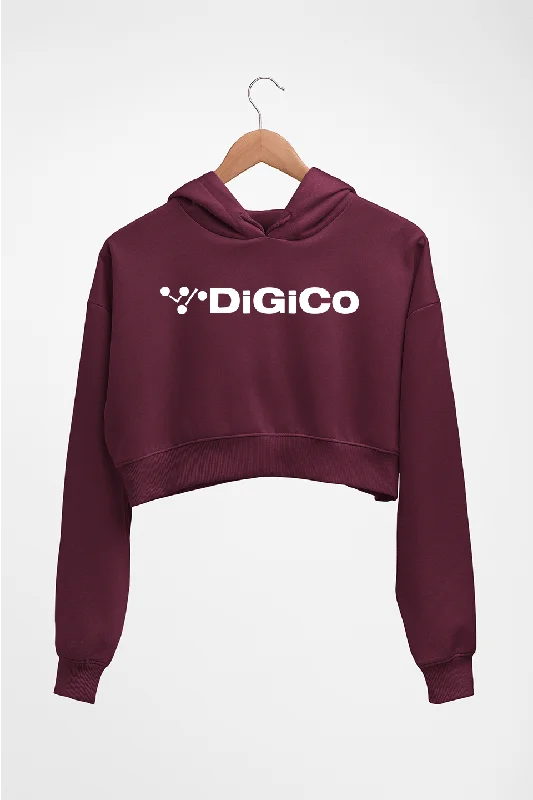 digico Crop HOODIE FOR WOMEN Hoodie with Snap Buttons Easy Quick