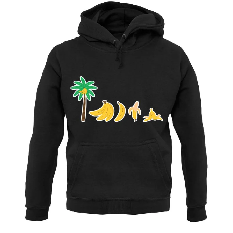 Evolution Of Banana Unisex Hoodie Hoodie with Slim Fit Tailored Modern