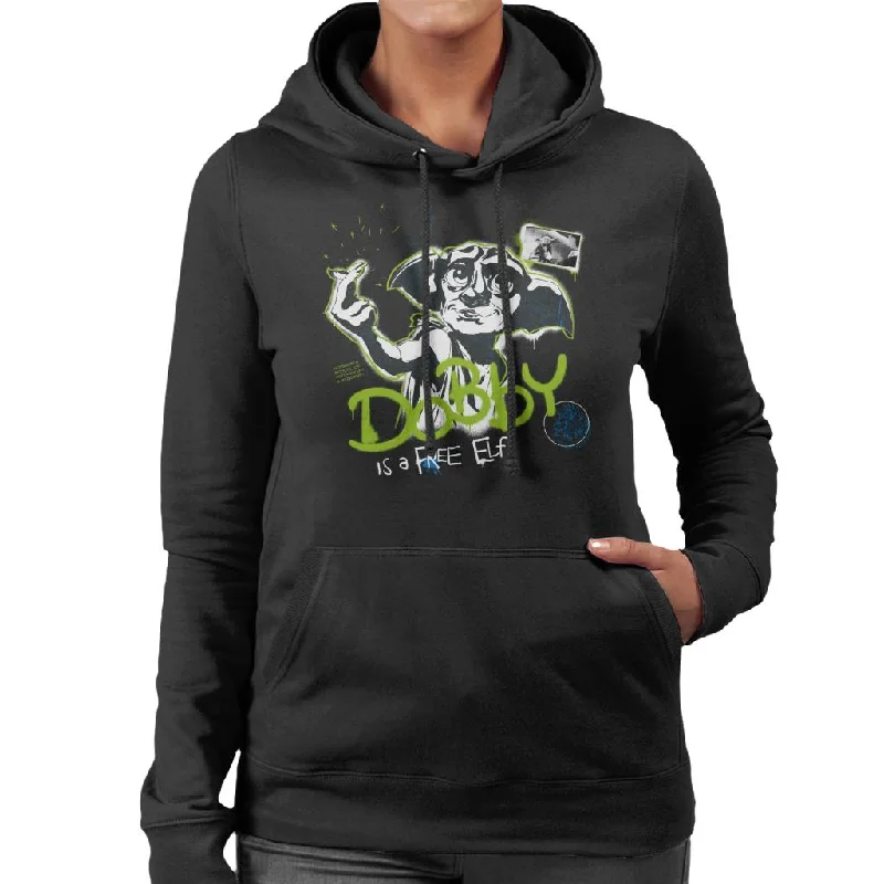 Harry Potter Dobby Is A Free Elf Women's Hooded Sweatshirt