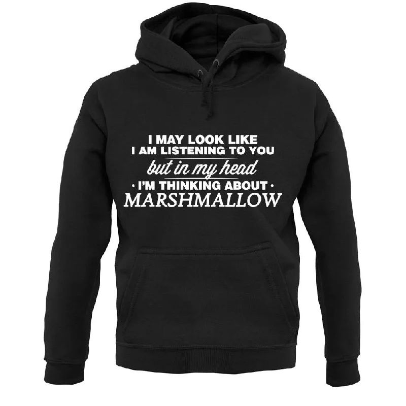 In My Head I'm Marshmallow Unisex Hoodie Hoodie with Tie-Dye Psychedelic Retro