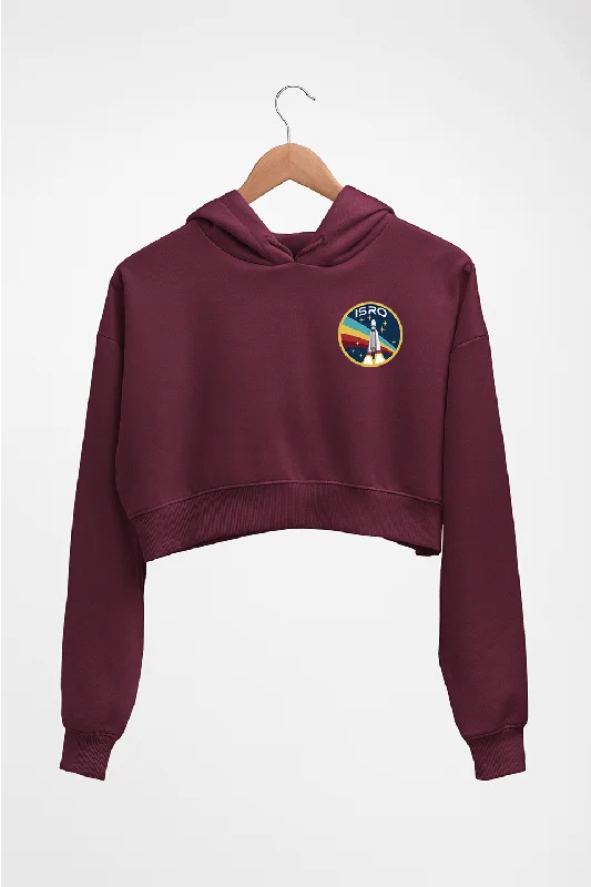 Isro Crop HOODIE FOR WOMEN Hoodie with Hem Raw Edge Edgy Unfinished