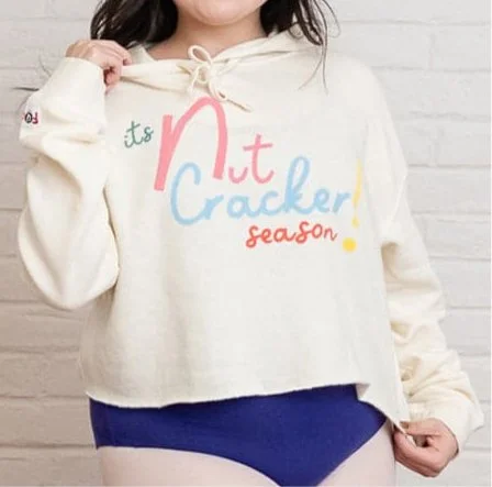 IT'S NUTCRACKER SEASON! Lightweight Crop Hoodie