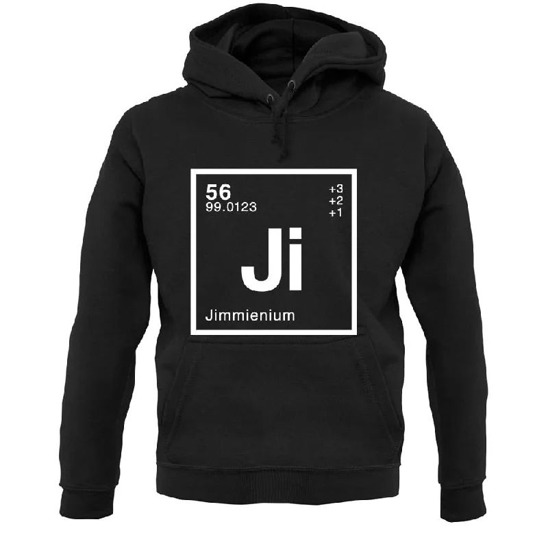 Jimmie - Periodic Element Unisex Hoodie Hoodie with Strings Custom Fit Adjustable