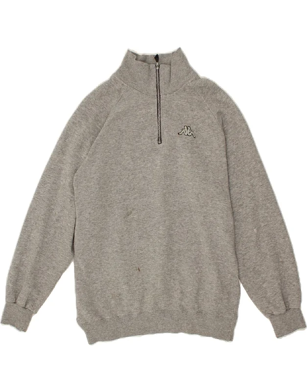 KAPPA Mens Zip Neck Sweatshirt Jumper Large Navy Blue Cotton Hoodie with Camouflage Military Edgy KAPPA Mens Zip Neck Sweatshirt Jumper Large Navy Blue Cotton Hoodie with Camouflage Military Edgy