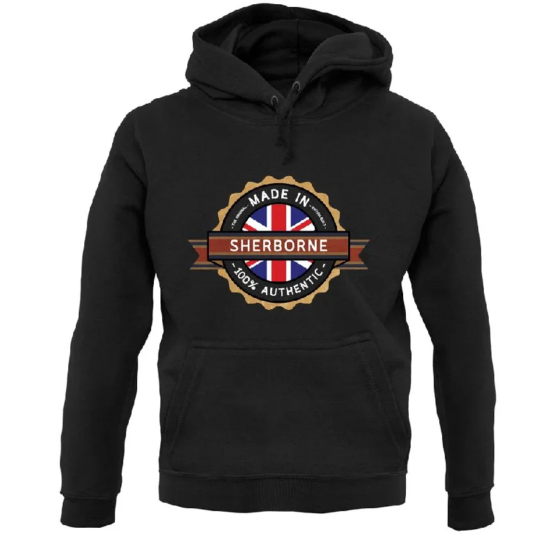 Made In Sherborne 100% Authentic Unisex Hoodie Hoodie with Belted Waist Structured Tailored Made In Sherborne 100% Authentic Unisex Hoodie Hoodie with Belted Waist Structured Tailored
