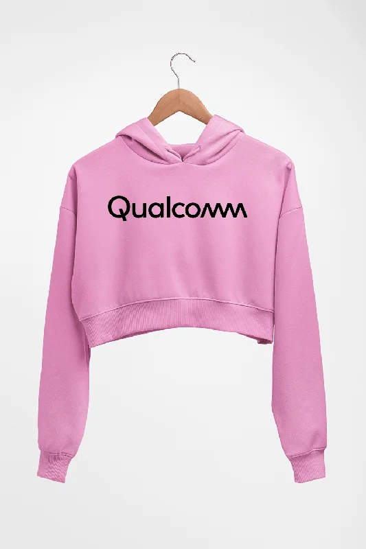 qualcomm Crop HOODIE FOR WOMEN Hoodie with Drawcord Adjustable Secure