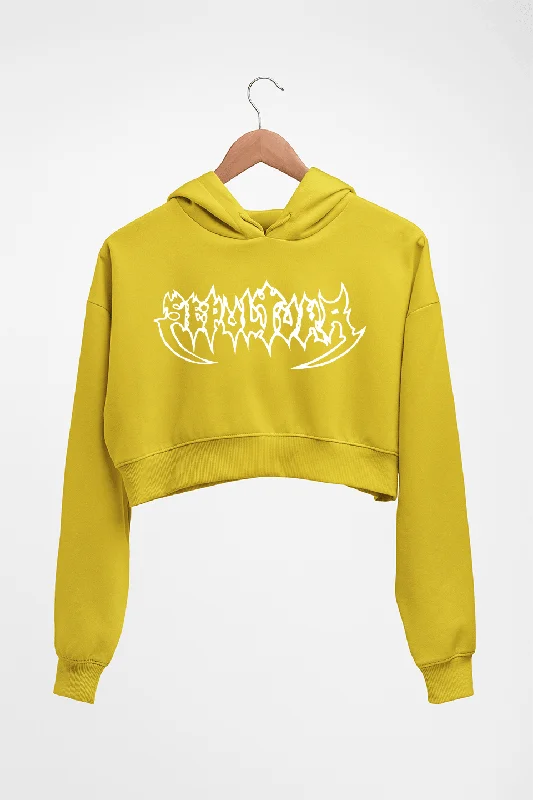 Sepultura Crop HOODIE FOR WOMEN Hoodie with Earth Tones Natural Calm