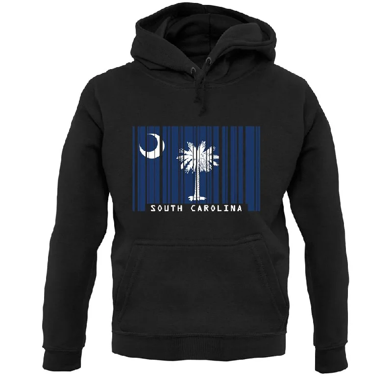 South Carolina Barcode Style Flag Unisex Hoodie Hoodie with Pattern Geometric Abstract South Carolina Barcode Style Flag Unisex Hoodie Hoodie with Pattern Geometric Abstract