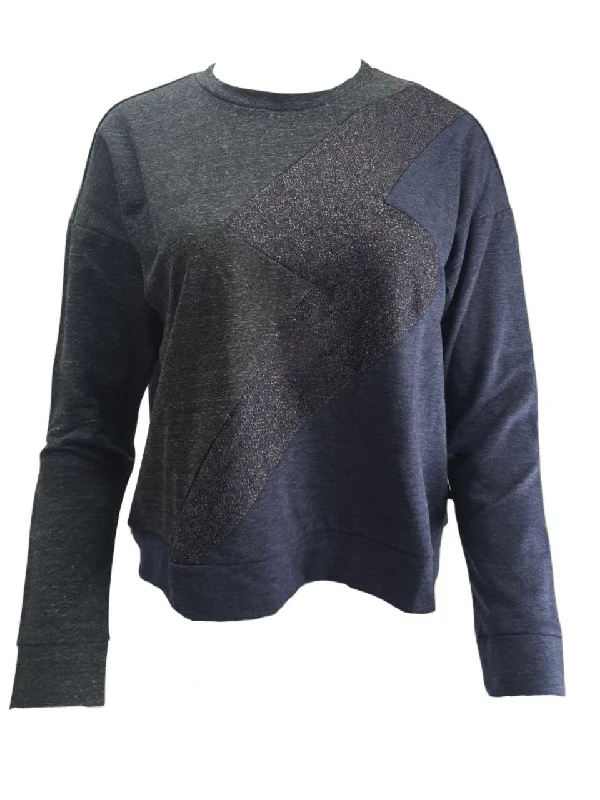 TEREZ Women's Blue Charcoal Sweatshirt #23848325 Small NWT Hoodie with Hem Raw Edge Edgy Unfinished TEREZ Women's Blue Charcoal Sweatshirt #23848325 Small NWT Hoodie with Hem Raw Edge Edgy Unfinished