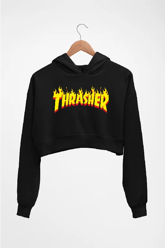 Thrasher Crop HOODIE FOR WOMEN