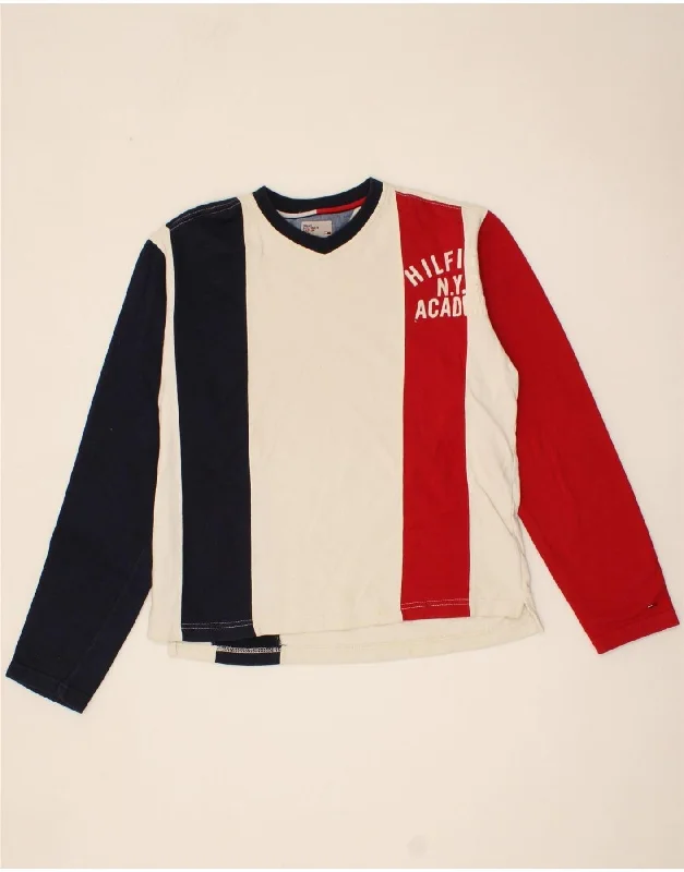 TOMMY HILFIGER Mens Graphic Sweatshirt Jumper Medium Multicoloured Oversized Hoodie Comfort Casual TOMMY HILFIGER Mens Graphic Sweatshirt Jumper Medium Multicoloured Oversized Hoodie Comfort Casual