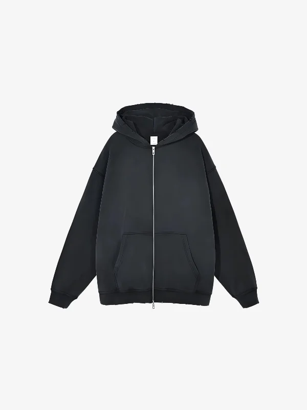 KG Pure Cotton Frayed Hoodie Hoodie with Raw Hem Edgy Unfinished