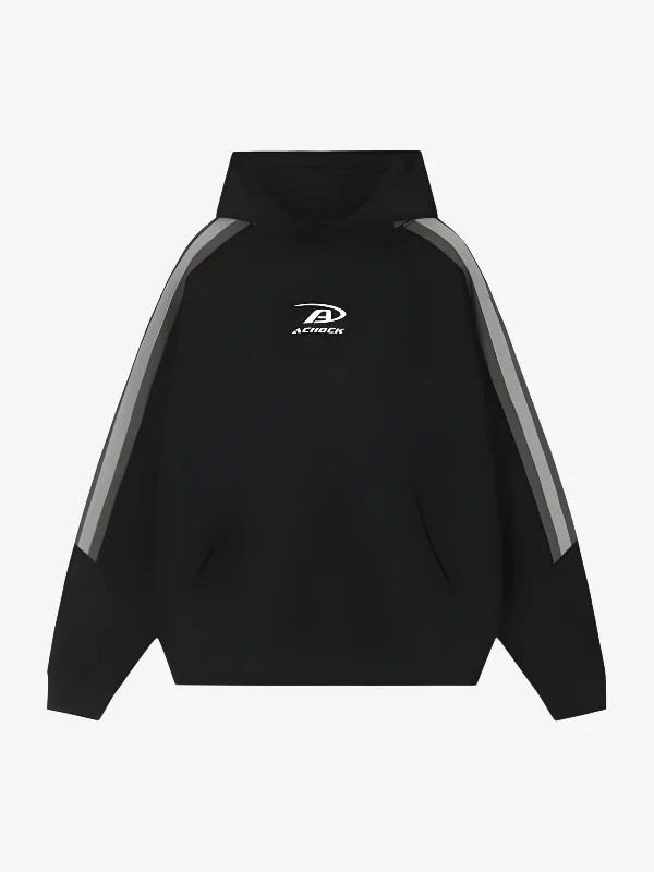 KG Tri-Stripe Stitched Hoodie Hoodie with Embroidery Detailed Premium