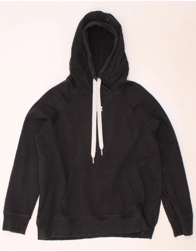 UNDER ARMOUR Womens Hoodie Jumper UK 14 Medium Black Cotton Hoodie with Cropped Fit Short Trendy UNDER ARMOUR Womens Hoodie Jumper UK 14 Medium Black Cotton Hoodie with Cropped Fit Short Trendy
