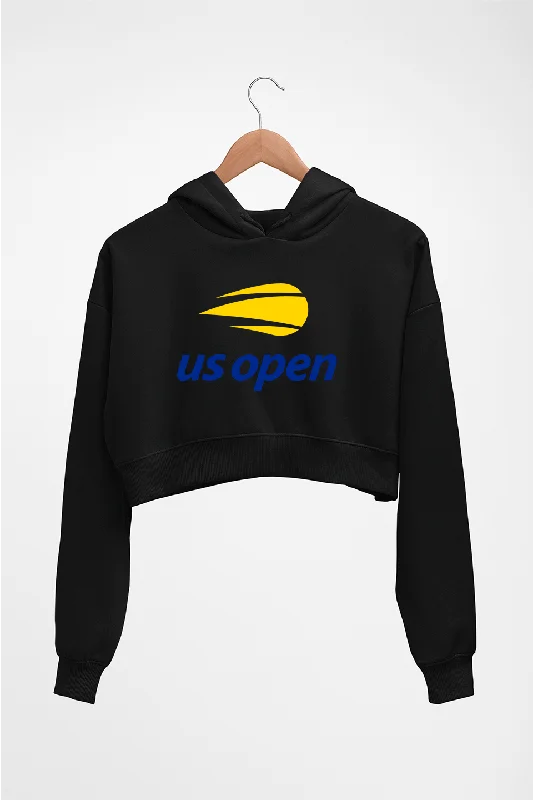 US Open Crop HOODIE FOR WOMEN Hoodie with Velcro Closure Adjustable Secure