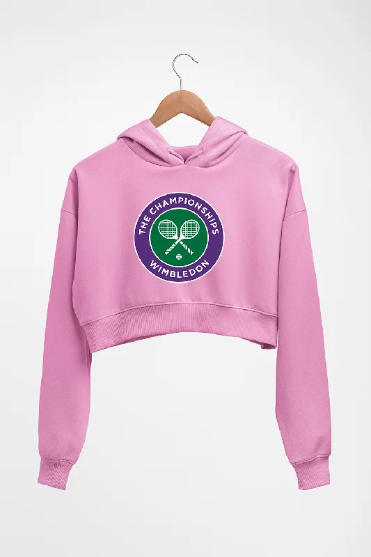wimbledon Crop HOODIE FOR WOMEN Hoodie with Logo Branding Identity