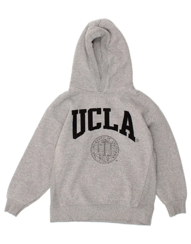 ZARA Boys UCLA Graphic Hoodie Jumper 9-10 Years Grey Cotton Hoodie with Hood Adjustable Protection ZARA Boys UCLA Graphic Hoodie Jumper 9-10 Years Grey Cotton Hoodie with Hood Adjustable Protection