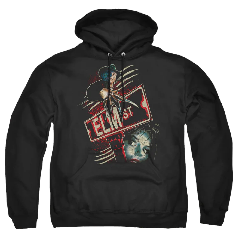 A Nightmare on Elm Street Elm St - Pullover Hoodie Bishop Sleeve Elegant