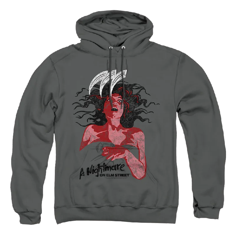 A Nightmare on Elm Street Illustrated European Poster - Pullover Hoodie Asymmetrical Hem Sweater