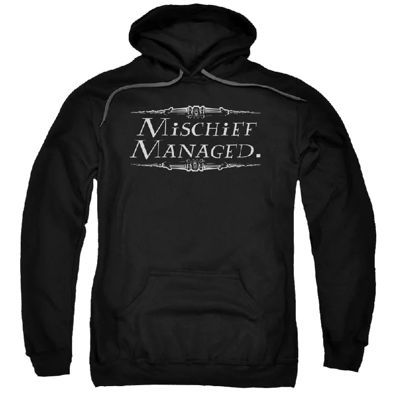 Harry Potter Mischief Managed Pullover Hoodie Slit Sleeve Stylish