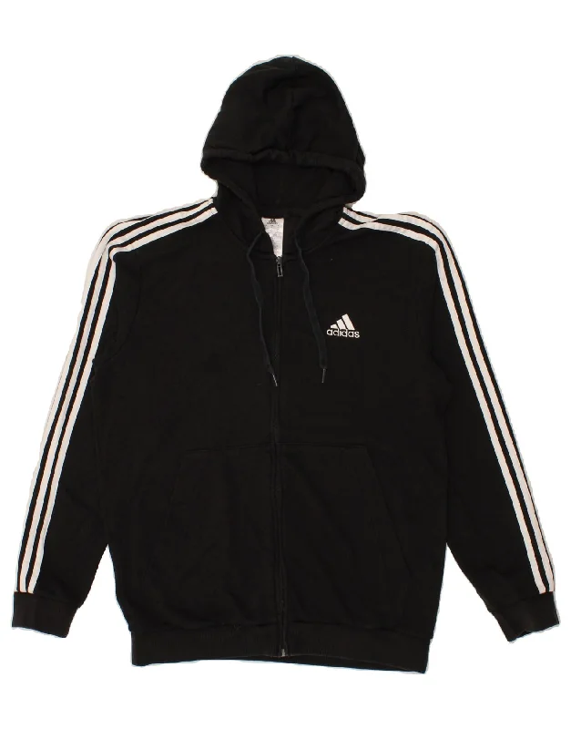 ADIDAS Mens Zip Hoodie Sweater Large Black Cotton Mesh Fabric Canvas Fabric Denim Fabric ADIDAS Mens Zip Hoodie Sweater Large Black Cotton Mesh Fabric Canvas Fabric Denim Fabric