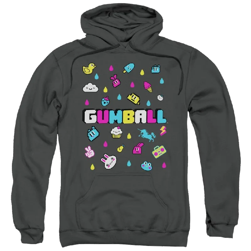 The Amazing World Of Gumball Fun Drops Pullover Hoodie Elbow Length Sleeve