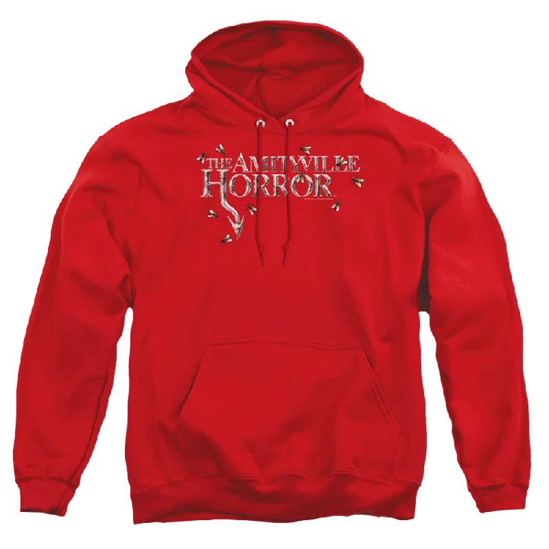 Amityville Horror Flies - Pullover Hoodie Cap Sleeve Casual