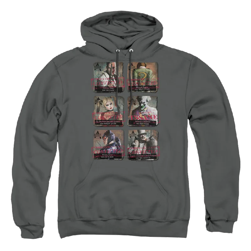 Batman - Arkham Arkham Lineup - Pullover Hoodie Chenille Soft Sweater