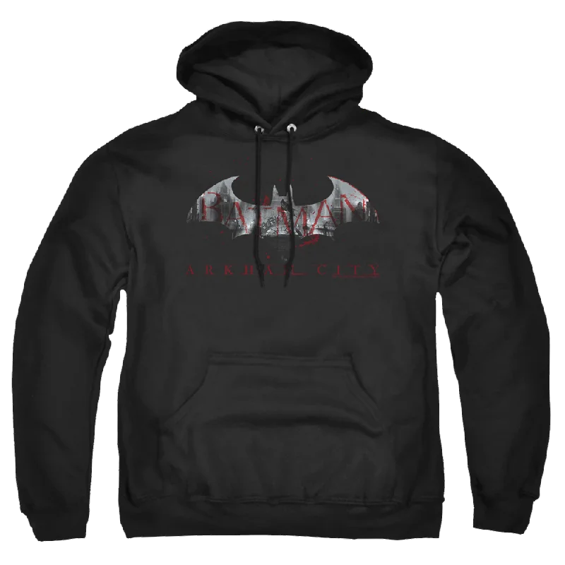 Batman - Arkham Bat Fill - Pullover Hoodie Angora Wool Cozy