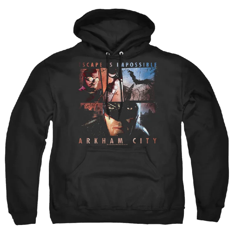 Batman - Arkham Escape Is Impossible - Pullover Hoodie Fitted Ribbed Sweater