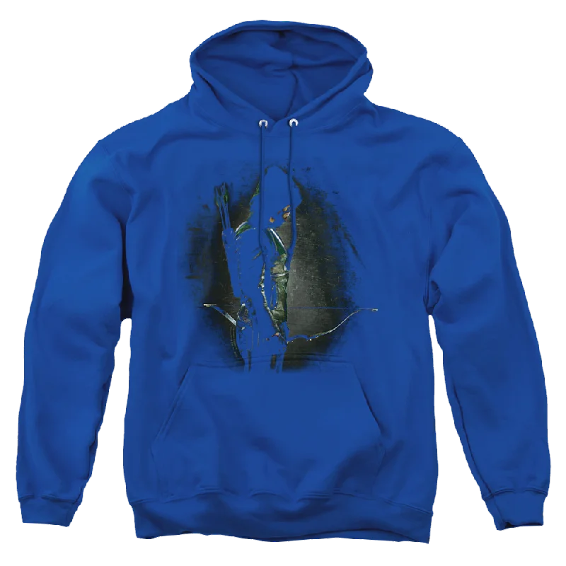 Arrow In The Shadows - Pullover Hoodie Scalloped Neck Pullover