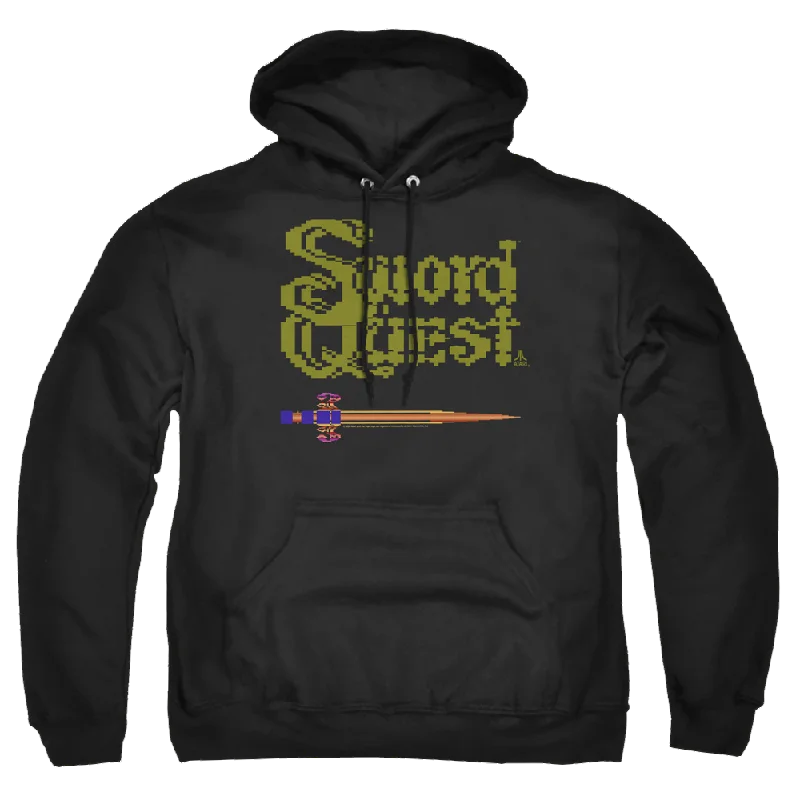 Atari 8 Bit Sword - Pullover Hoodie One Shoulder Top