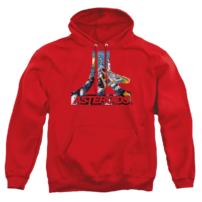 Atari Asteroids Atari - Pullover Hoodie Notched Neck Pullover