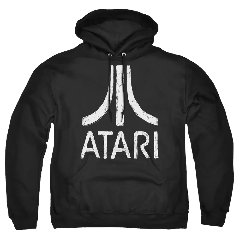 Atari Rough Logo - Pullover Hoodie Puff Sleeve Stylish