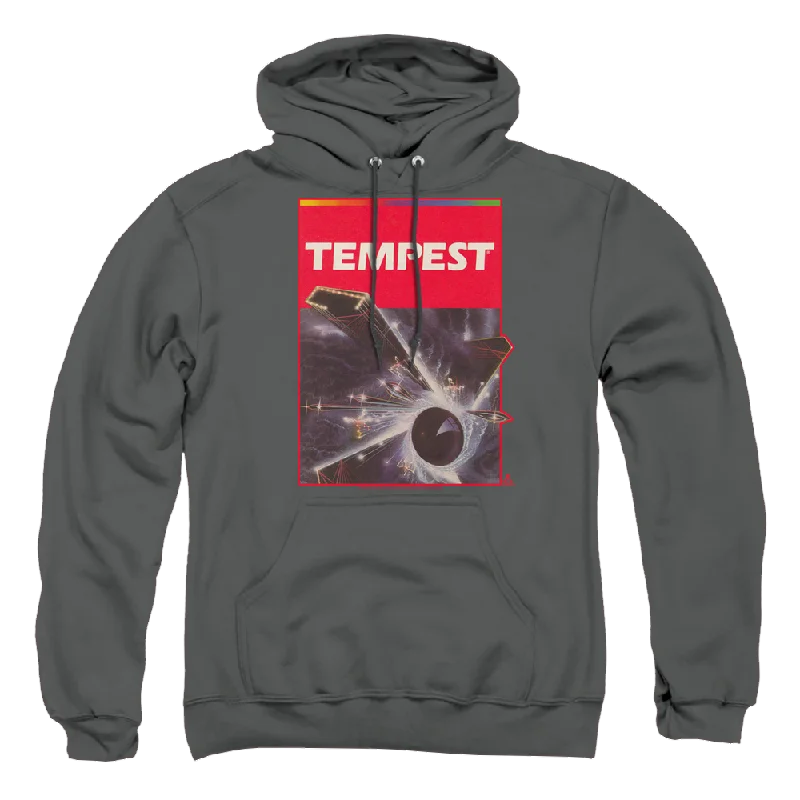 Atari Tempest Box Art - Pullover Hoodie Flutter Sleeve Feminine