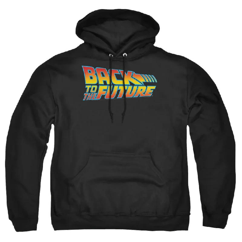 Back To The Future Logo - Pullover Hoodie Batwing Sleeve Top