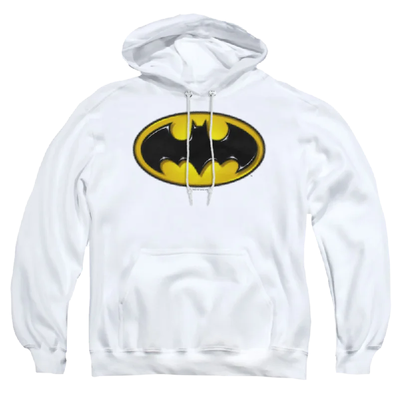 Batman Airbrush Bat Symbol - Pullover Hoodie V-Neck Stylish Pullover