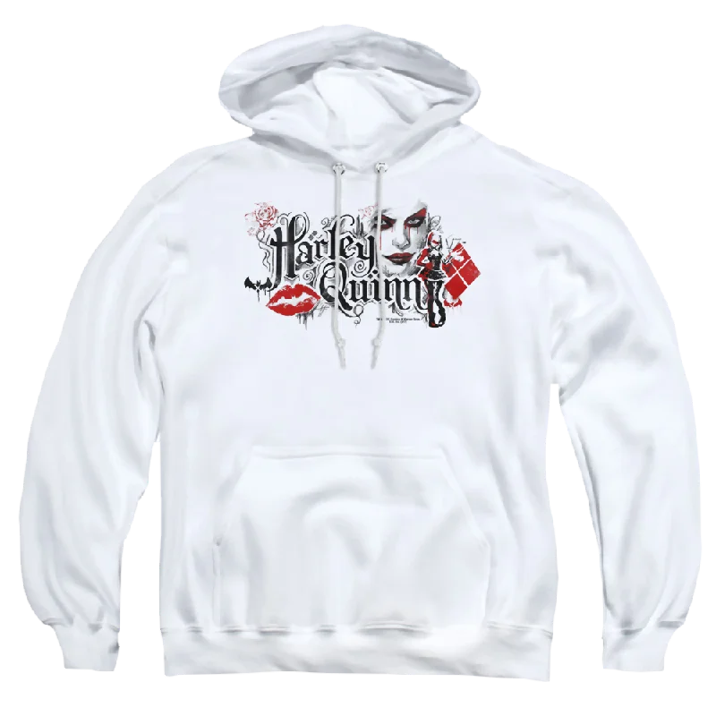 Batman - Arkham Lips - Pullover Hoodie Port Neck Pullover