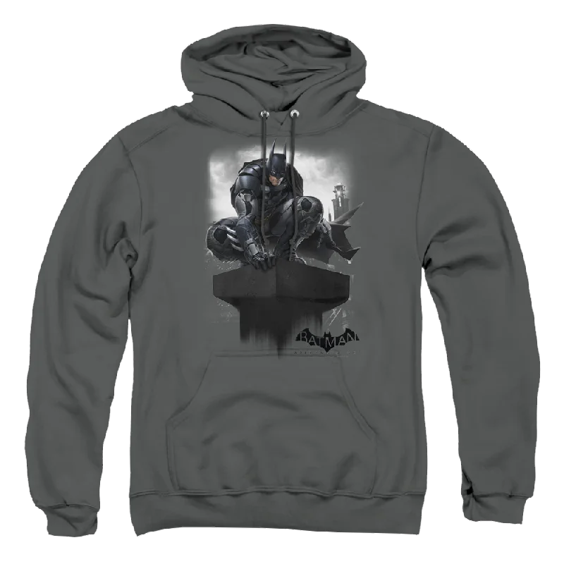 Batman - Arkham Perched - Pullover Hoodie Plunging Neck Pullover