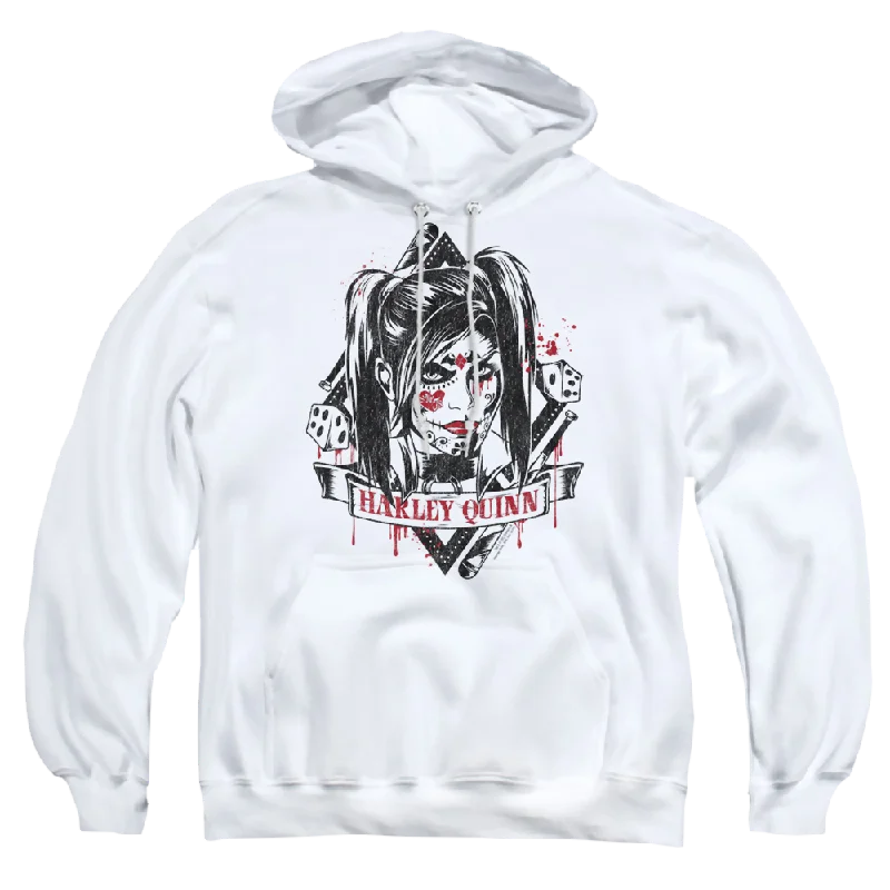 Batman - Arkham Sugar Quinn - Pullover Hoodie Peter Pan Collar