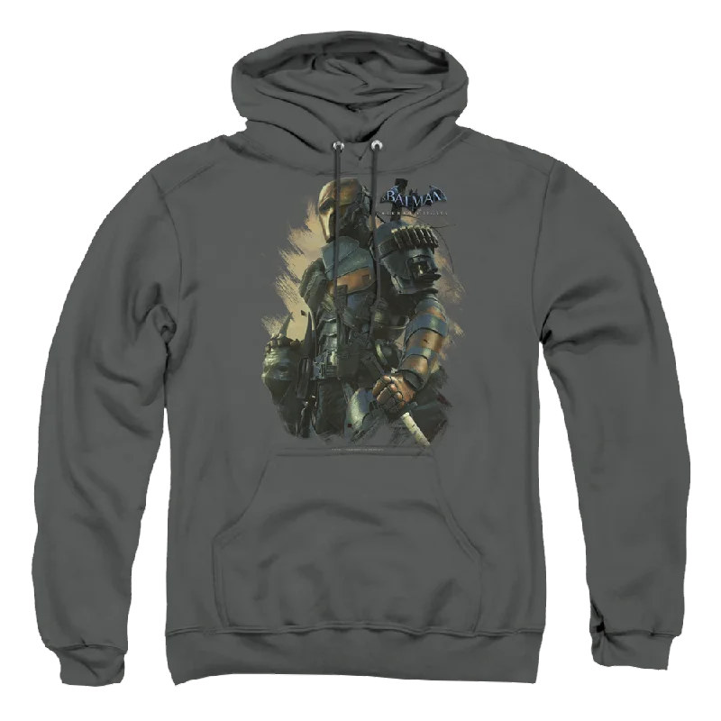 Batman - Arkham Deathstroke - Pullover Hoodie Notched Neck Pullover