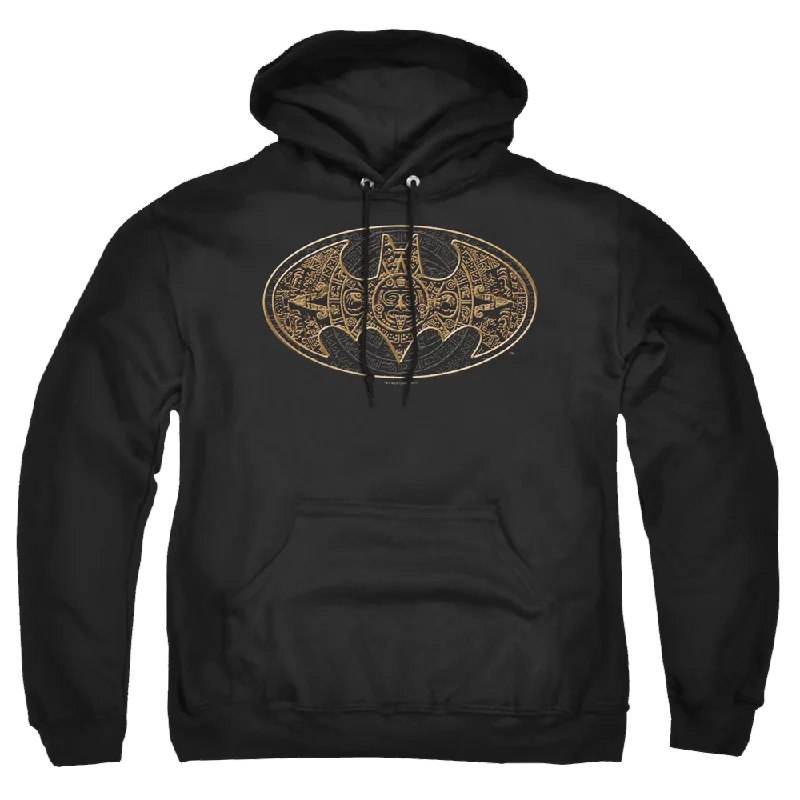 Batman Aztec Bat Logo - Pullover Hoodie Deep Neck Pullover
