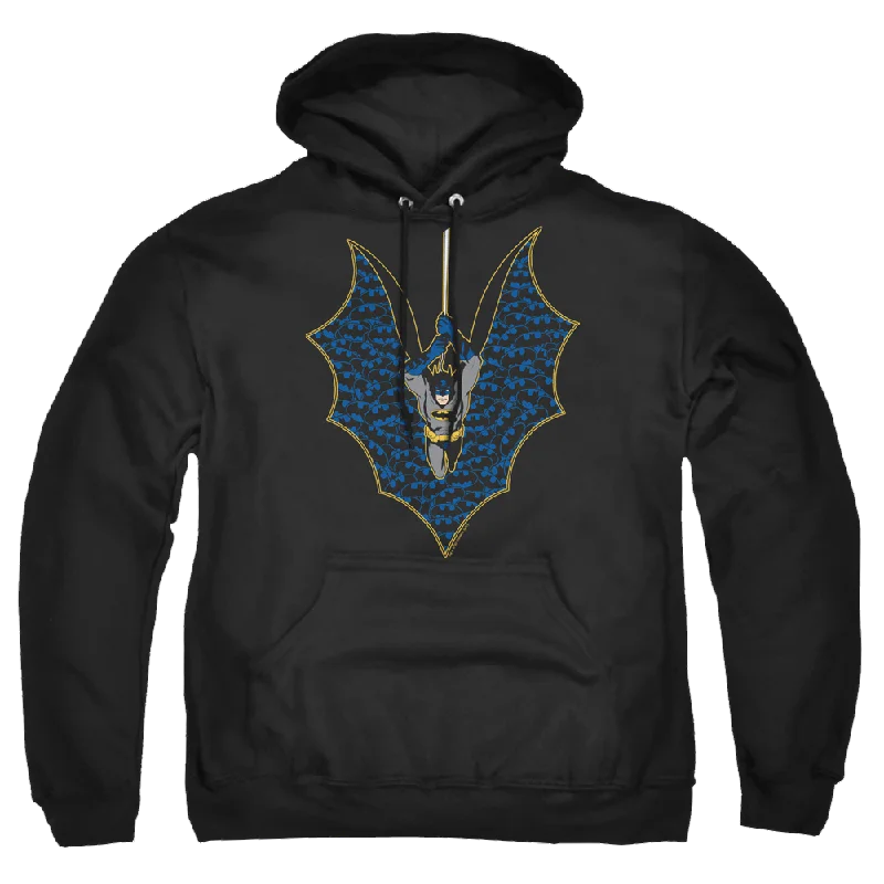 Batman Bat Fill - Pullover Hoodie Three Quarter Sleeve