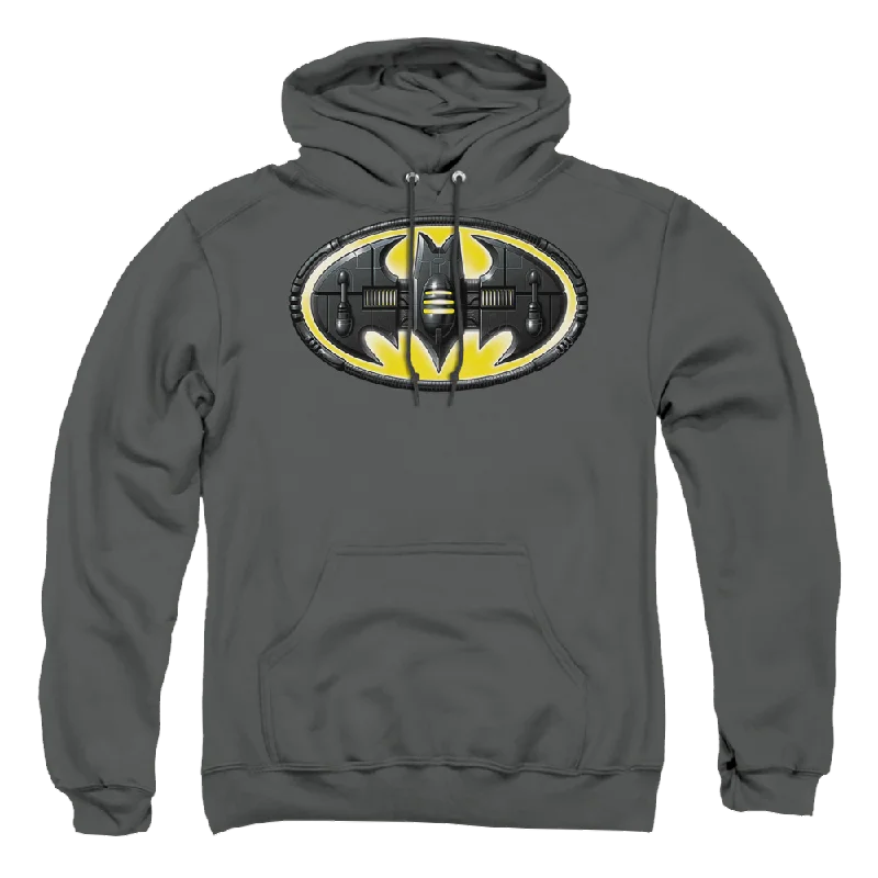 Batman Bat Mech Logo - Pullover Hoodie Leg Sleeve Comfort