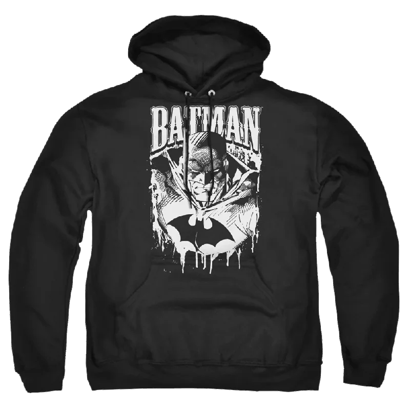 Batman Bat Metal - Pullover Hoodie Lantern Sleeve Elegant