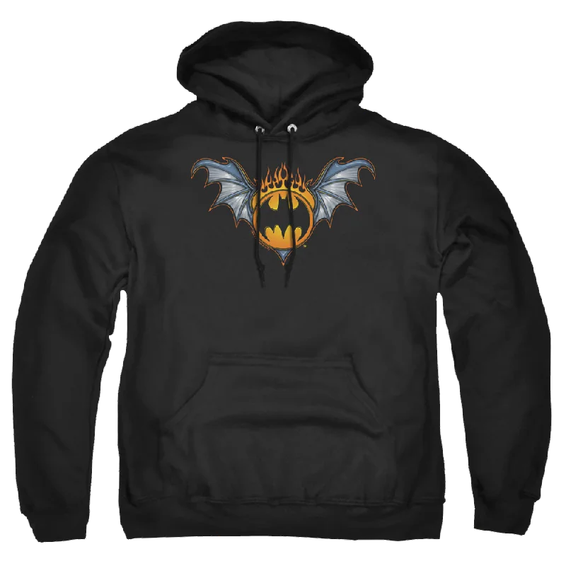 Batman Bat Wings Logo - Pullover Hoodie Bell Sleeve Stylish
